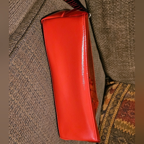 Victoria's Secret Red See Through Beauty Pouch Makeup Bag EUC - Picture 3 of 6